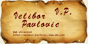 Velibor Pavlović vizit kartica